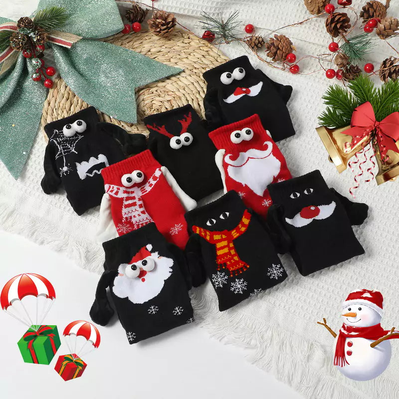 Unwrap the Magic: Christmas TeesNMerch Hand-in-Hand Socks Collection โ Tees n' Merch