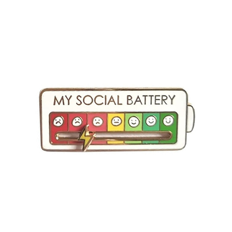 Interactive Pins - Track Your Mood and Social Battery