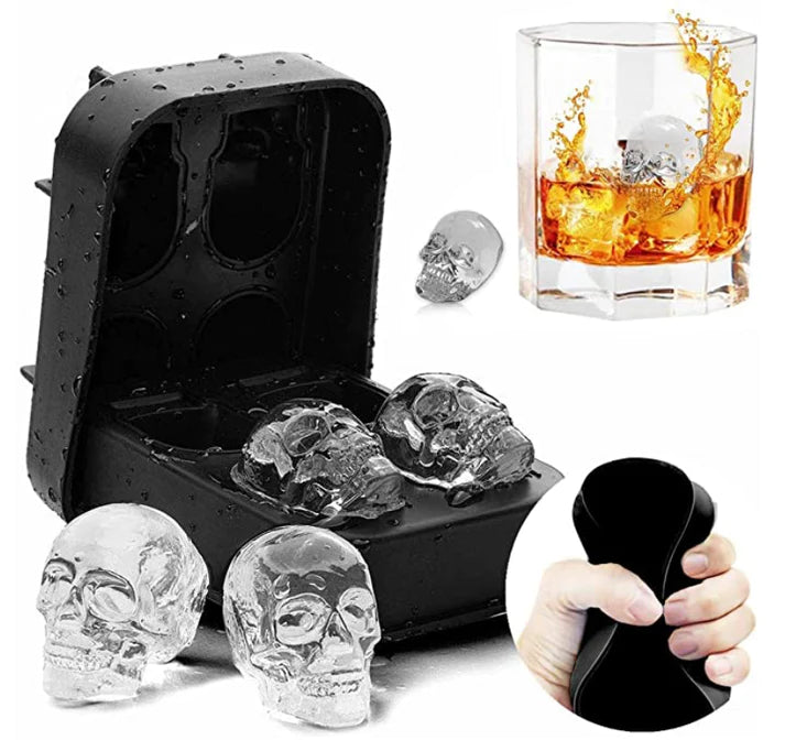Cranium Freezing Accessories : Skull Ice Cube Mold