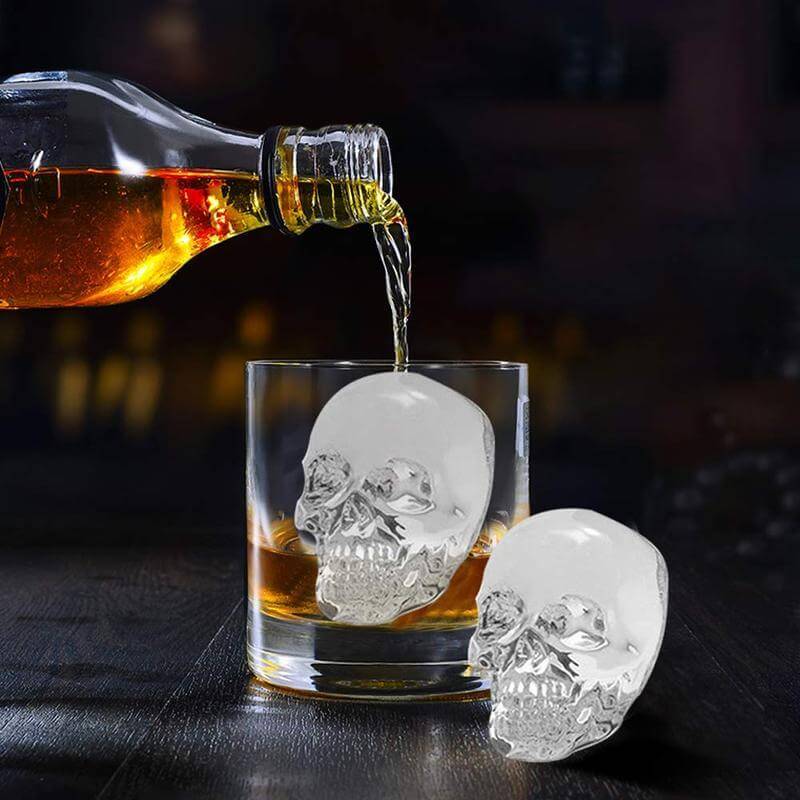 Skull Ice Molds, Halloween Ice Molds